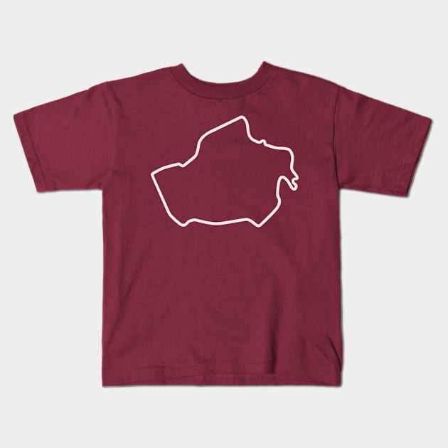 Potrero de los Funes Circuit [outline] Kids T-Shirt by sednoid
